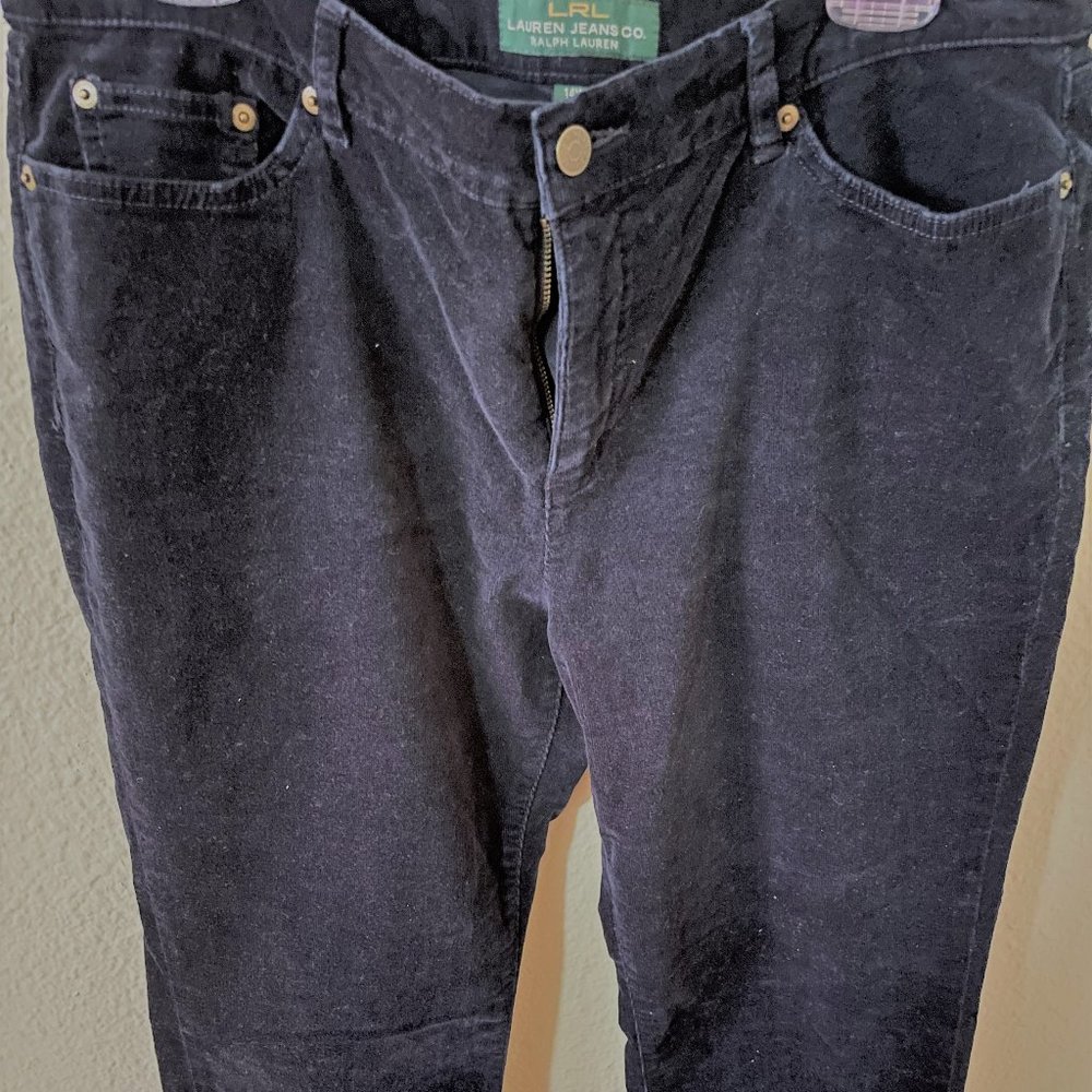 3/$32 Ralph Lauren Jeans Co. Blue Thin Wale Corduroy Pants 14W